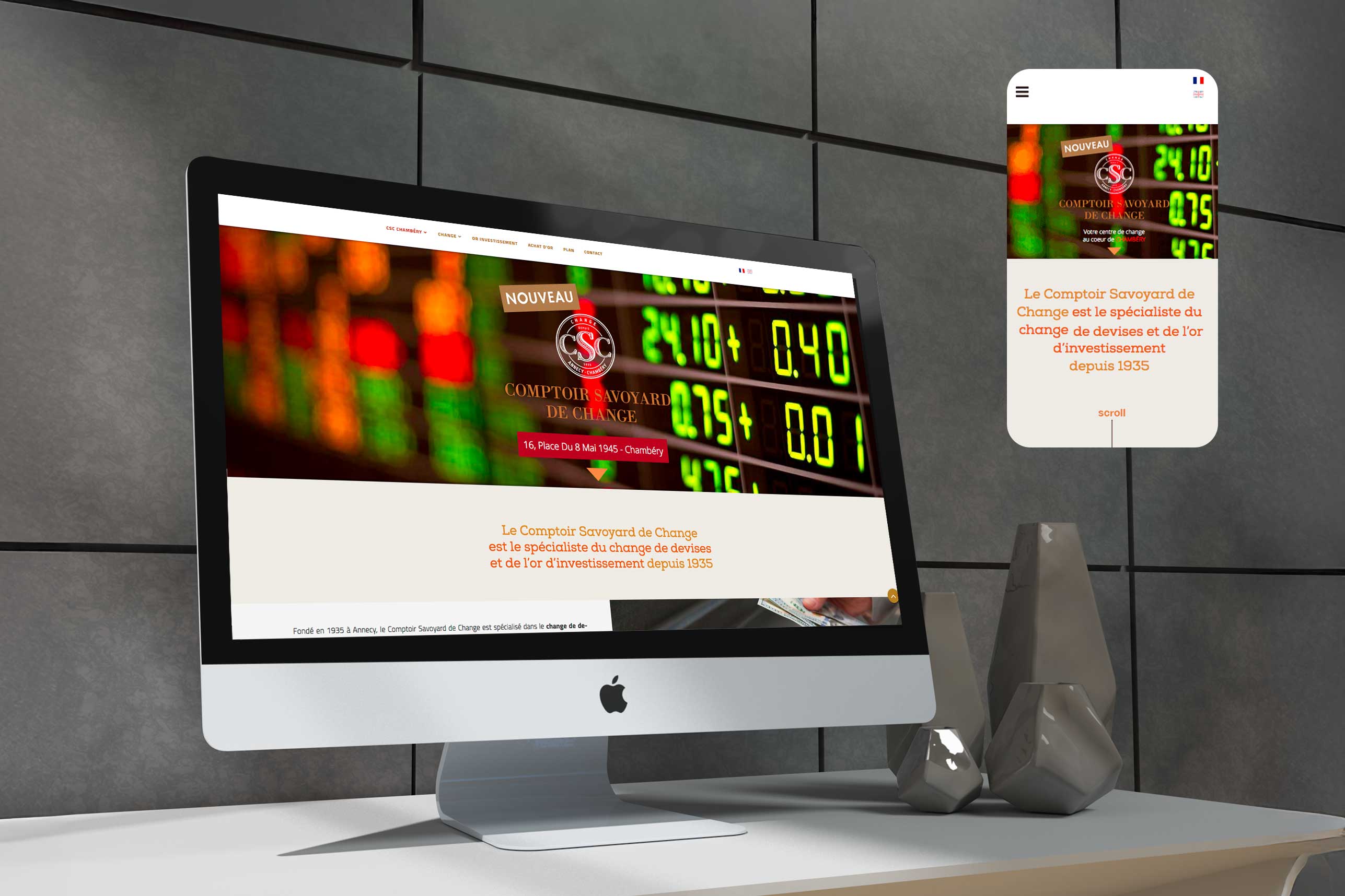 Comptoir de change savoyard d'Annec - Web site